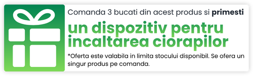 La oricare 3 produse Rayat sau Scudotex cumparate primesti un Dispozitiv de incaltare ciorapi