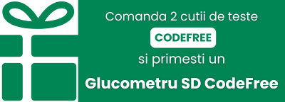 Glucometru cadou la 2 cutii de teste achizitionate