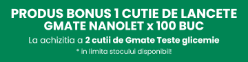  Produs bonus 1 cutie de lancete Gmate Nanolet x 100 buc