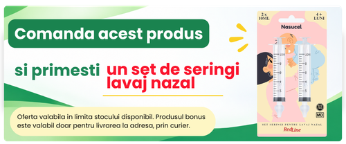 Comanda acesti produs si primesti un set de seringi pentru lavaj nazal