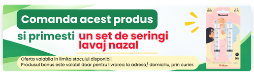Comanda acesti produs si primesti un set de seringi pentru lavaj nazal