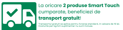 La oricare 2 produse Smart Touch cumparate, beneficiezi de transport gratuit!