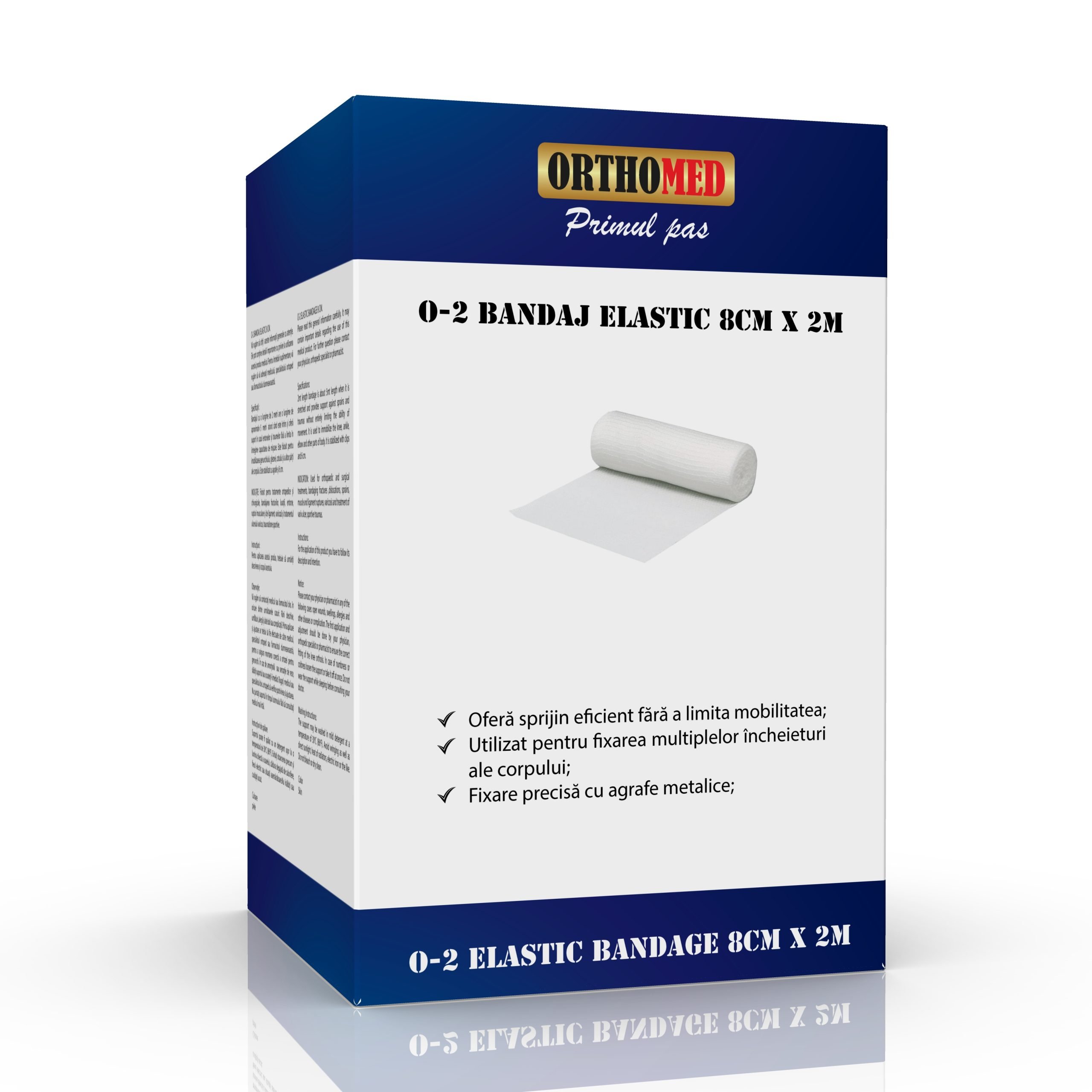Bandaj elastic orthomed 8cm x 2m