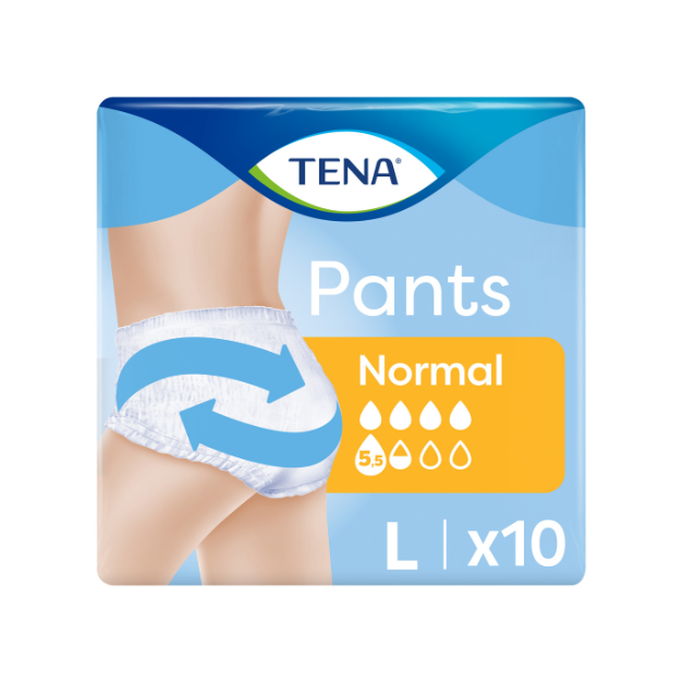 Chiloti incontinenta urinara, TENA Pants Normal Large, 10 bucati