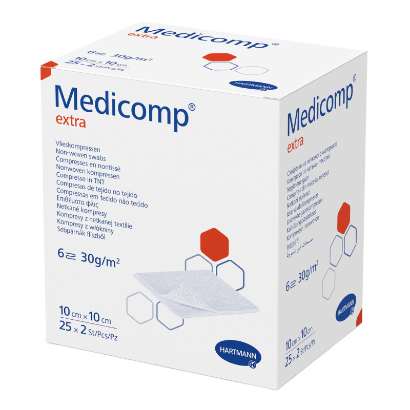 Comprese Medicomp Extra Steril HartMann, 10x10 cm x 25 buc