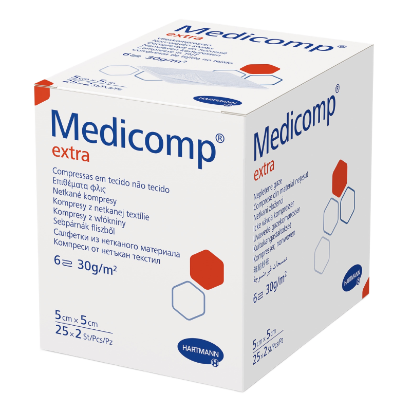 Comprese HartMann Medicomp Extra steril 5x5 cm x 25 plicuri