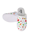 Saboti din piele PRIMA, design medical cu pastilute, marimi 35-40