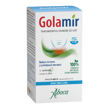 ABOCA Golamir 2ACT spray adulti si copii, fara alcool, 30ml
