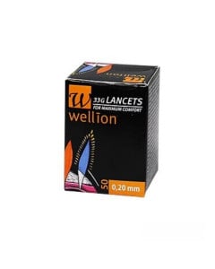 Lancete Wellion 33g, 0.20 mm, 50 buc/ cutie