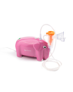Nebulizator pentru copii in forma de elefant ORONEB BABY roz