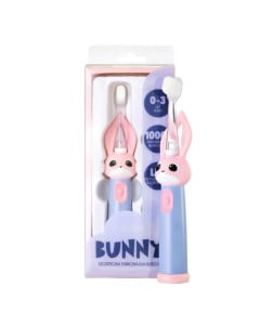 Periuta de dinti electrica Vitammy Bunny, pentru copii 0-3 ani, roz/ albastru