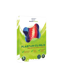 Plasturi cu Pelin Smart Touch, Reduce Inflamatia Zonei Lombare, 6 plasturi