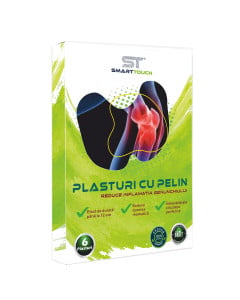 Plasturi cu Pelin Smart Touch, Reduce Inflamatia Genunchiului, 6 plasturi
