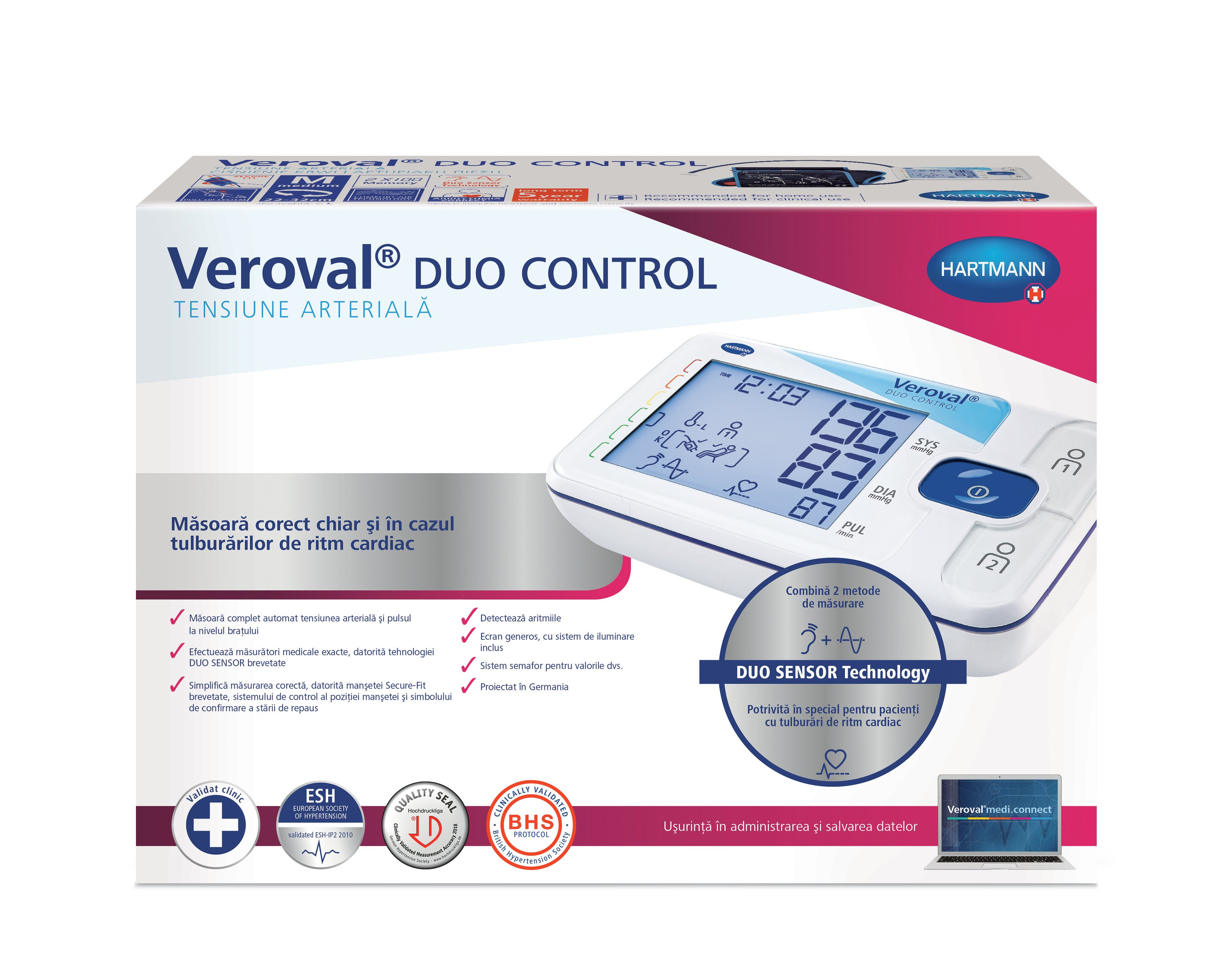 Veroval Duo Control tensiometru automat brat - vezi oferta Catena