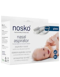 Aspirator nazal din sticla 0luni Nosko Glass