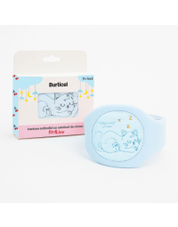 Centura anticolici cu samburi de cirese RedLine Burticel, Bleu