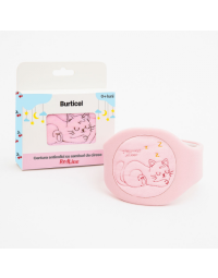 Centura anticolici cu samburi de cirese RedLine Burticel, Roz