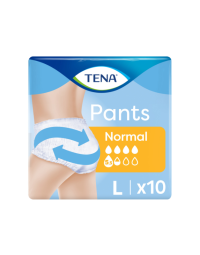 Chiloti incontinenta urinara, TENA Pants Normal Large, 10 bucati