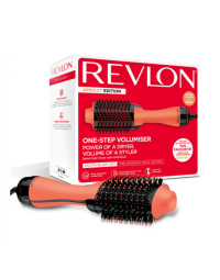 Perie electrica fixa REVLON One-Step Hair Dryer & Volumiser, RVDR5222AE, pentru par mediu si lung, Apricot