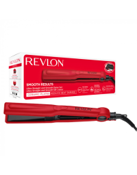 Placa de indreptat parul Revlon Smooth Results RVST2176GPE, temperatura pana la 200 grade, husa si perie de par Revlon cadou