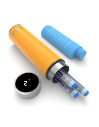Termos portabil pentru insulina, capacitate 2-3 stilouri, Disoncare Odyssey Smart, Alpine Yellow