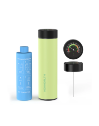 Termos portabil pentru insulina, capacitate 2-3 stilouri, Kekhealth Odyssey Smart Citron, Citron