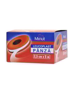 MINUT Leucoplast plast  panza, 2,5 cm x 5 cm