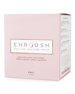 Enroush Absorbante Bumbac Organic Super, 10 bucati