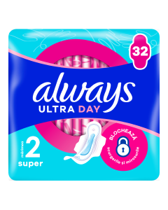 Absorbante Ultra Day Super, marimea 2, 32 bucati, Always