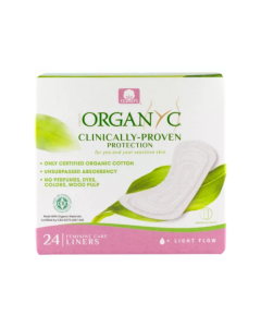 Absorbante zilnice din bumbac organic, 24 bucati, Organyc
