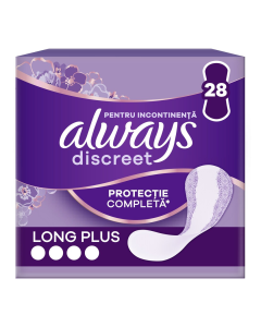 Always Discreet Liners Long Plus, 28 bucati