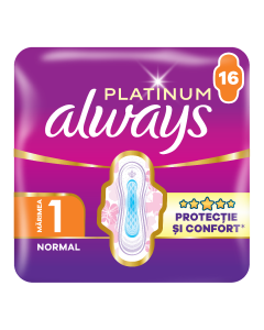 Absorbante Platinum Normal, 16 bucati, Always