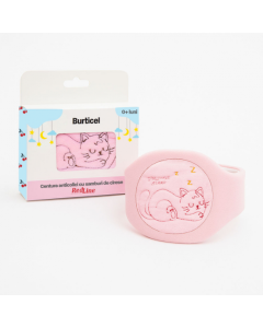 Centura anticolici cu samburi de cirese RedLine Burticel, Roz