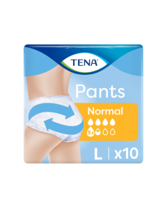 Chiloti incontinenta urinara, TENA Pants Normal Large, 10 bucati