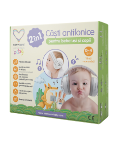 Casti antifonice pentru bebelusi si copii, 0-4 ani, EasyCare Baby