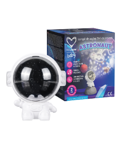 Lampa de veghe 3 in 1 cu proiectii Astronaut, EasyCare Baby 