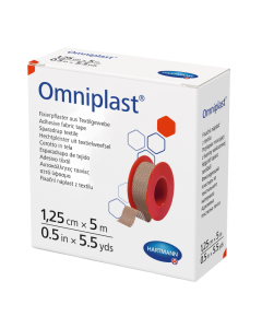 HartMann Omniplast plasturi textili 1.25 cm x 5 m x 1 rola