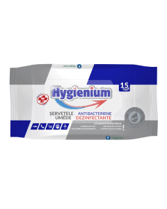 Servetele umede antibacteriene, 15 bucati, Hygienium
