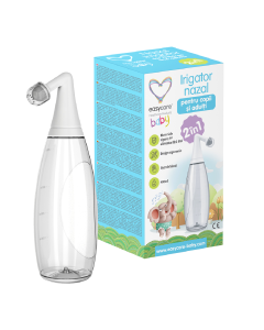 Irigator nazal 2in1 copii+adulti, 400 ml, Easycare Baby