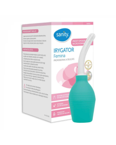 Irigator vaginal Sanity Femina, igiena intima, 340 ml, Verde