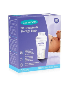 Lansinoh Pungi de stocare lapte matern, 50 pungi