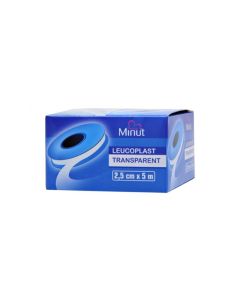 Leucoplast plastic transparent - 2.5 cm x 5 m - MINUT