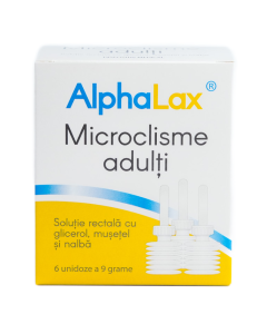 Microclisme Adulti Alphalax, 6 Unidoze, Alphabet Pharma
