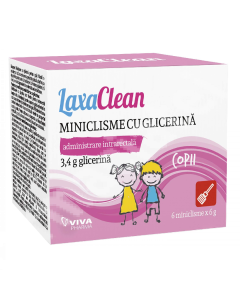 LaxaClean miniclisme glicerina copii x 6 buc.