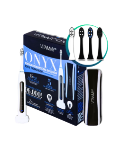 Pachet Periaj Complet Vitammy Onyx, Periuta electrica si set de 4 rezerve