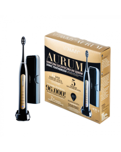 Periuta de dinti electrica VITAMMY Aurum Negru-Auriu, 96000 vibratii/min, 5 moduri de periaj
