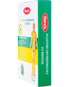 Plasturi antireumatici cu mentol 12 cm x 18 cm 1 buc