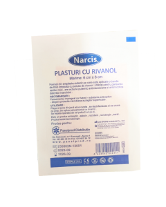 Banda adeziva cu rivanol 8cm/6cm, 1 bucata