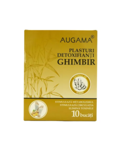 Plasturi detoxifianti cu ghimbir Augama, 10x12 cm, 10 bucati