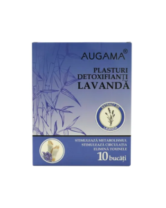 Plasturi detoxifianti cu lavanda Augama, 10x12 cm,10 bucati